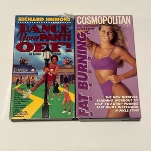 Collection of 2 Workout VHS Movies- Richard Simmons and Cosmopolitan